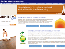 Tablet Screenshot of jupiter-vloerverwarming.nl